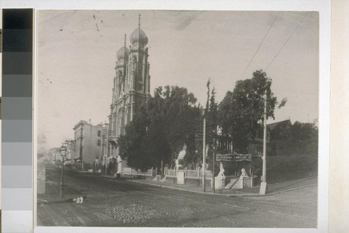 Vienna Garden at Stockton and Sutter. Temple Emanuel. (Vienna Garden was formerly the Tivoli Gardens.)