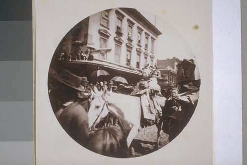 Chinese celebration, Chinatown, Stockton St., 1896