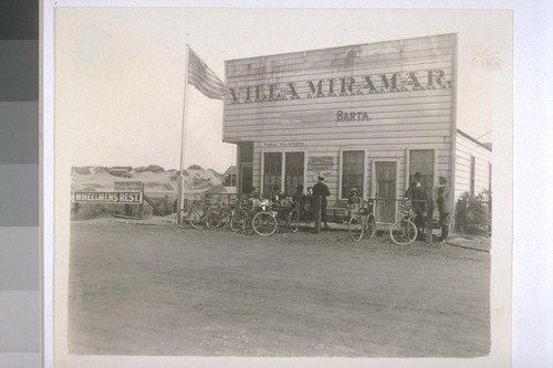 Villa Miramar (from which the bicycle trips would start)--Wheelman's [i.e. Wheelmen's] Rest, on the Great Highway