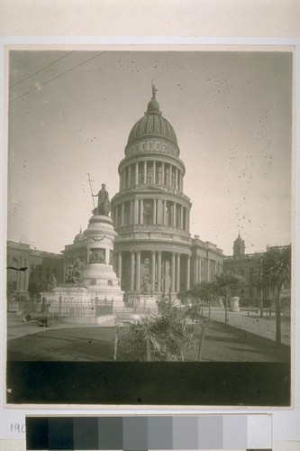 City Hall. Lick Monument in foreground. 1890