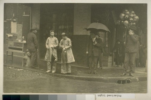 [Chinatown street scene.]