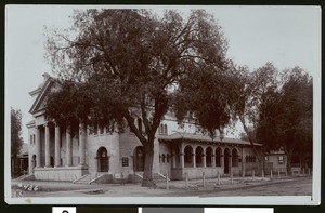 Exterior view of the Christian Science Church, Riverside, ca.1910