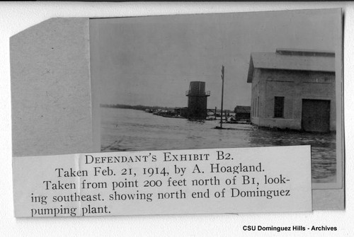 Weinberg Company vs. Bixby, et al; Defendant's Exhibit B-2; Flood, Dominguez Water Company pumping plant