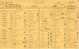 WPA household census for 108 N GRAND, Los Angeles