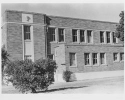 Rear view of Petaluma High School, Petaluma,California, before 1958