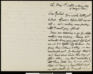 Henry Blake Fuller, letter, 1924-05-01, to Hamlin Garland