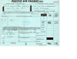 Invoice from Pacific Air Freight, Inc., New York City to Bruce Herschensohn, Hollywood (Los Angeles, Calif.), September 24, 1964