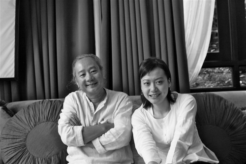 Hong Anh, Vietnamese actress, and Nguyen Vinh Son, film director, in Ho Chi Minh City (Saigon)
