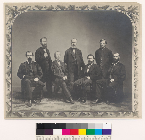 [Group portrait of California Geological Survey party.]