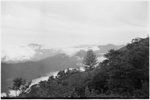 Bismarck Range mountains, view from Monambaut's house