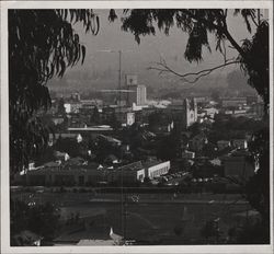 Panoramic view of Petaluma, California, 1955