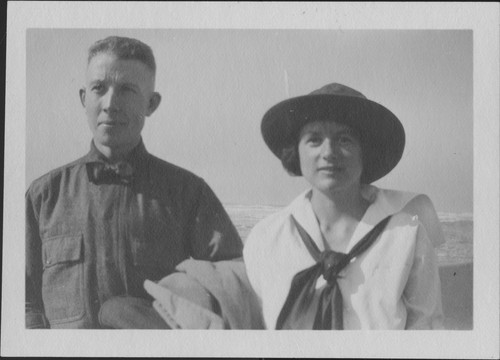 Henry D. Greene and friend at beach