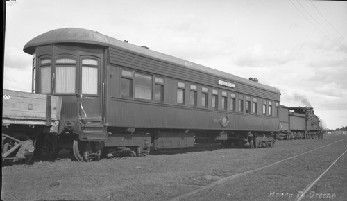 Photo album p. 50, private rail car where they lived while the house was being built