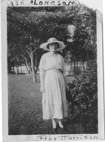 Ruby Harrison, a friend of Ruth Haight Greene's when they were at Sacramento High School