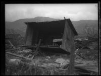 House destroyed by the flood following the failure of the Saint Francis Dam, Santa Clara River Valley (Calif.), 1928