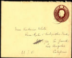 Envelope from Bennett's letter to White