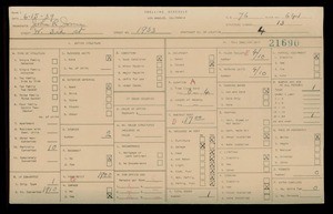 WPA household census for 1933 W 3RD ST, Los Angeles