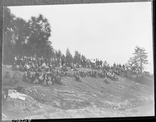 Misc. Groups, Col. John R. White, Picnic on Beetle Rock when Col. White took over park. Fry and White reception