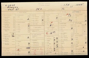 WPA household census for 750 WALL, Los Angeles