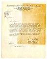 Letter from Nobu T. Kawai, Chairman, Shonien Board of Directors to Mrs. Okine, November 4, 1952
