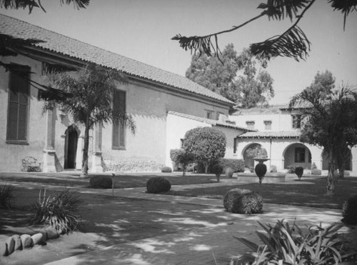 San Buenaventura Mission, Northwest corner of the courtyard