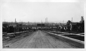 P.E. viaduct over Pico Boulevard at San Vicente Boulevard, Los Angeles, 1927