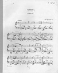 Fleurette : romance / J. Raff, op. 75, no. 1