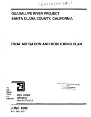 Guadalupe River Project, Santa Clara County, California : Final Mitigation and Monitoring Plan