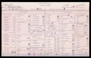 WPA household census for 1530 S HOOVER, Los Angeles