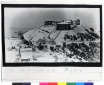 Lick Observatory covered with snow