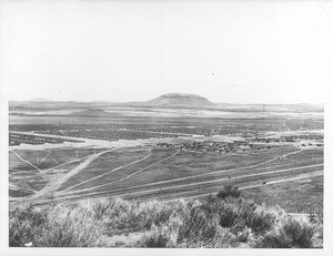 "General view of the center and barracks area looking approximately south east from a sentry tower."--caption on photograph