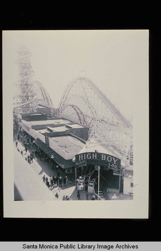 Ocean Park Pier showing the High Boy roller coaster