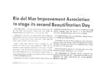 Rio del Mar Improvement Association to stage its second Beautification Day