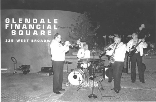 Jazz band plays at Glendale event, circa 1970s