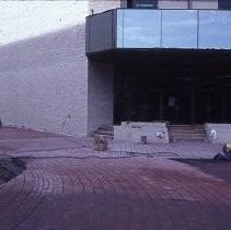View of the Liberty House Office Building under construction in the Downtown Plaza on K Street also known as the K Street Mall