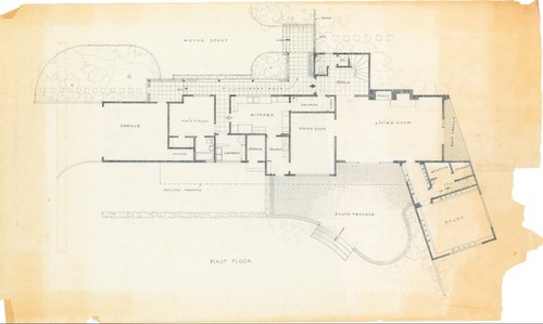 Thomas Mann House: first floor plan