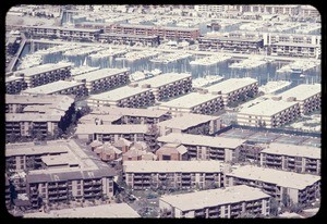 Aerial photograph of Marina del Rey Harbor, Calif., ca. 1973