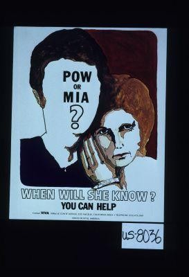 POW or MIA? When will she know? You can help