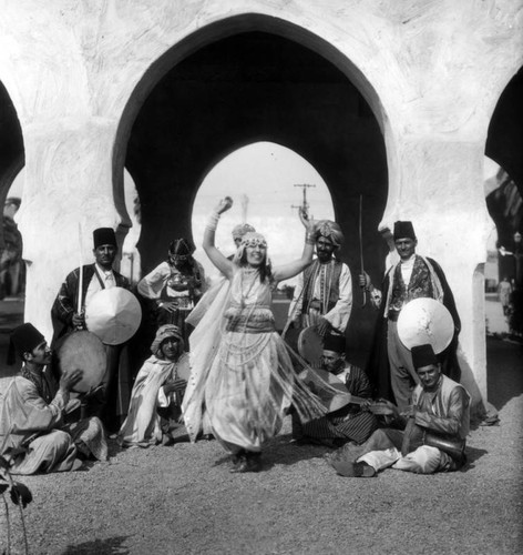 Belly dancer at the Exposition