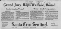 Grand jury raps welfare, board
