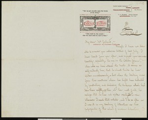 David Lesser Lezinsky, letter, 1893, to Hamlin Garland