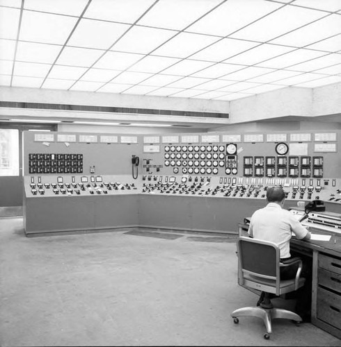 Control room at Haynes steam plant
