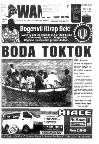 Wantok Niuspepa--Issue No. 1653 (March 30, 2006)