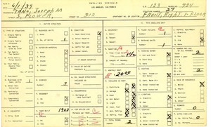 WPA household census for 312 S FLOWER, Los Angeles