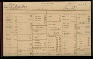 WPA household census for 1050 W 17TH ST, Los Angeles