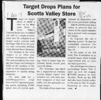 Target Drops Plans for Scotts Valley Store