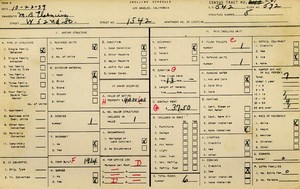 WPA household census for 1542 W 52ND, Los Angeles