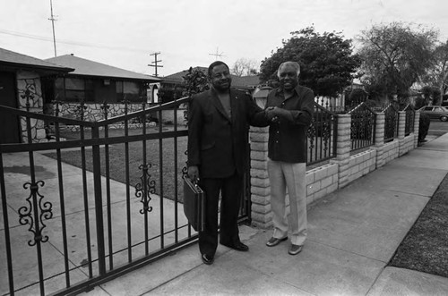 Men Shaking Hands, Los Angeles, 1982