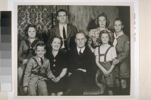 [Earl Warren family picture.]