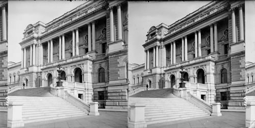 Entrance to Library of Congress. Washington